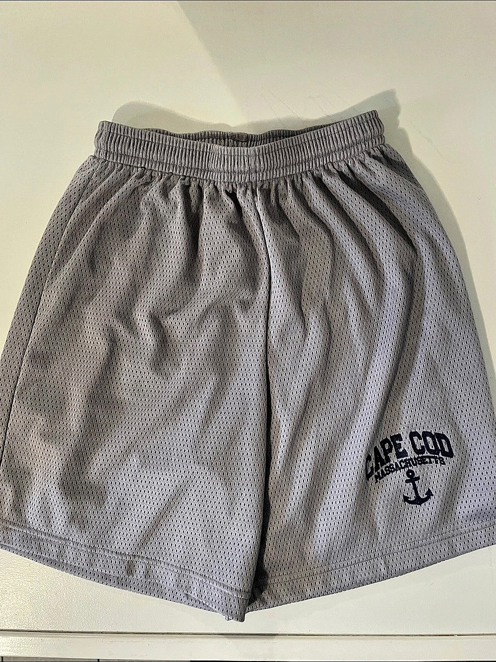 Preppy Cape Cod Massachusetts Athletic Shorts in Gray Size Small